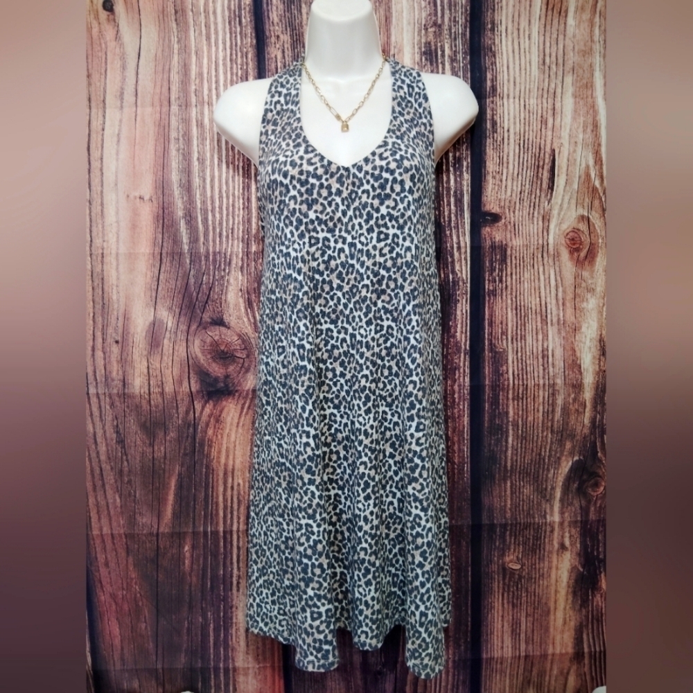 American Eagle Halter Leopard Print Dress In New Condition Size Medium!